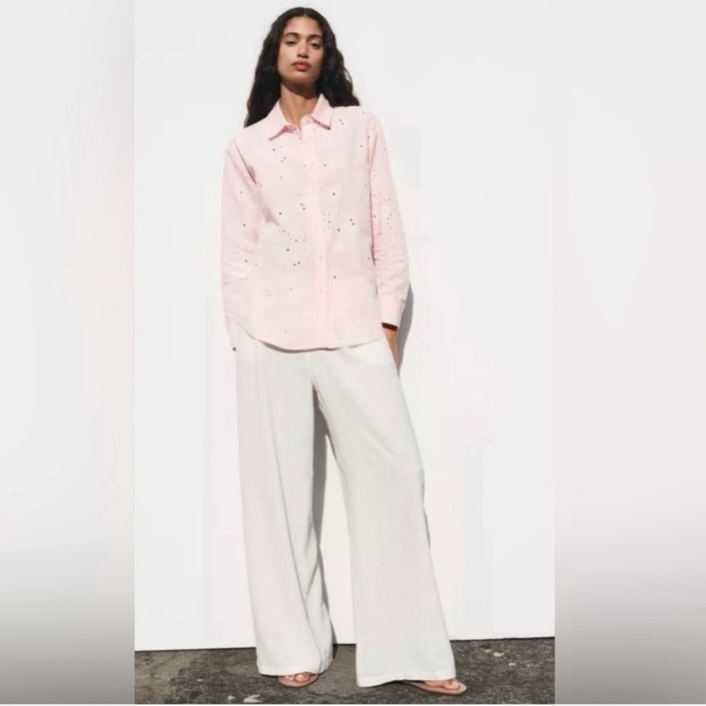 Zara Eyelet Shirt